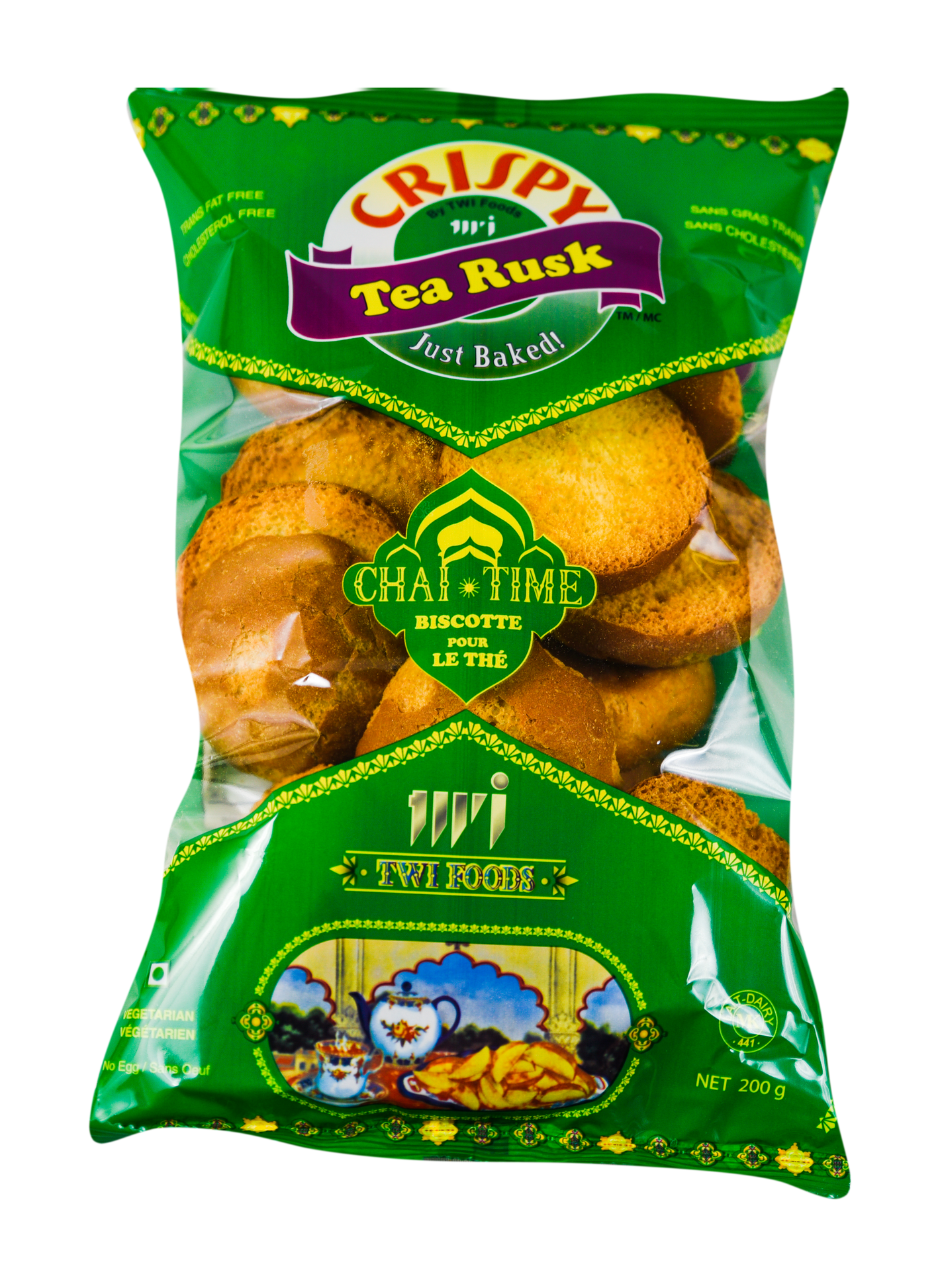 Crunchy Round Tea Rusks – Golden Baked Tea Time Snack Pack of 3