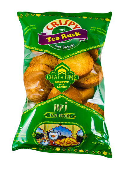 Crunchy Round Tea Rusks – Golden Baked Tea Time Snack Pack of 3