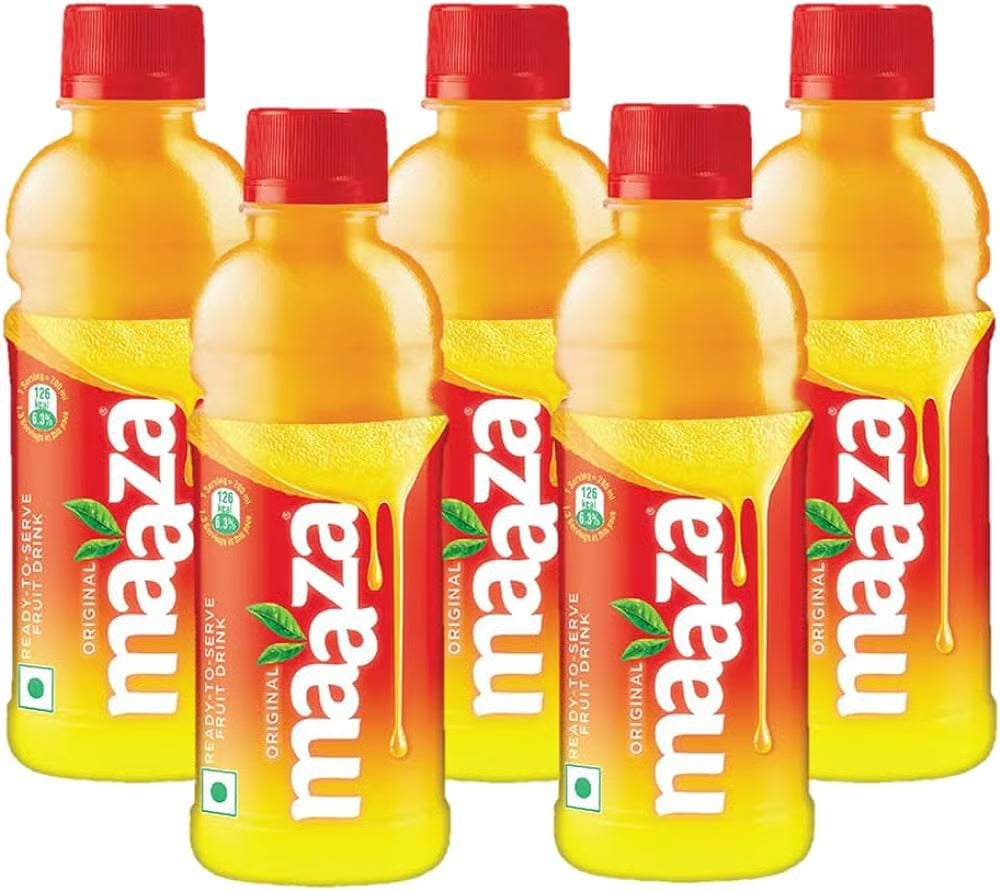 Maaza Mango Juice Drink | Iconic Tropical Indulgence - Plastic Bottle,5 PER  ORDER
