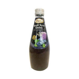 Blueberry Basil Seed Drink pack of 5– Refreshing Natural Fruit Juice Beverage