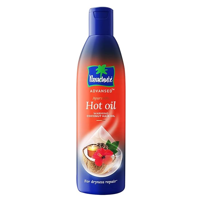 Parachute Advansed Ayurvedic Hot Oil Warming Coconut Hair Oil Pack of 2