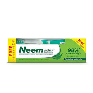 Neem Active Natural Toothpaste 200g  Plaque & Tartar Care (4 Pack)