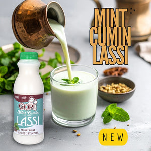 Gopi Mint Cumin Lassi Pack of 5– Authentic Desi Lassi | Traditional Dahi Ki Lassi