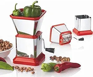 Chilli & Dry Fruit Cutter | Stainless Steel Manual Vegetable Slicer