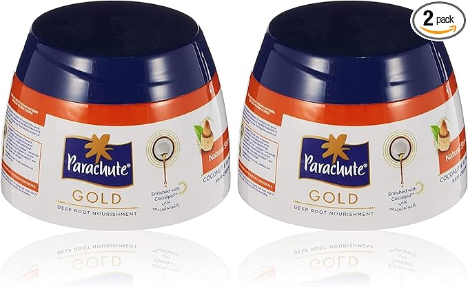 Parachute Gold Hair Cream Pack of 2 – Damaged Hair Repair & Anti-Hair Fall