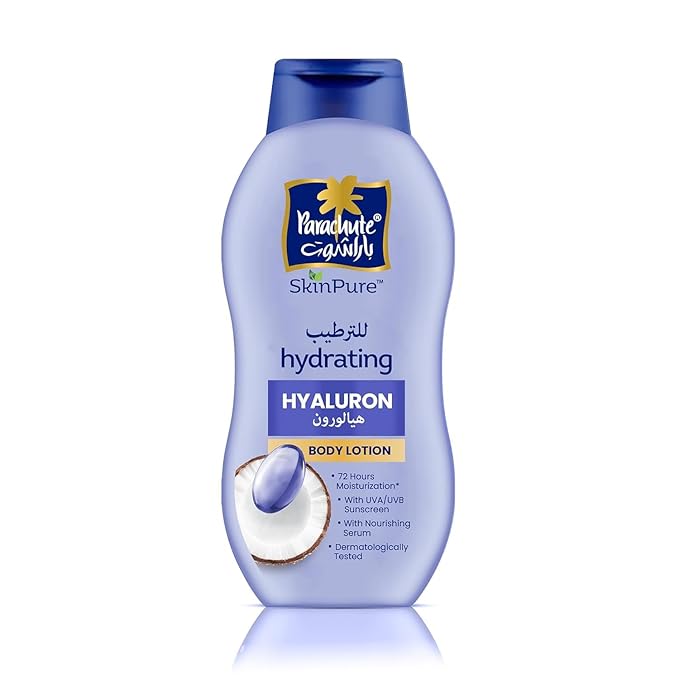 Parachute Skin Pure Body Lotion Pack of 2 – Hydrating Vitamin C & Hyaluron Moisturizer