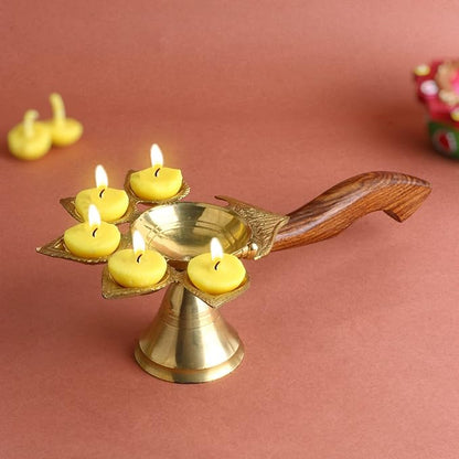 Brass Pooja Diya Jyot – Traditional Decorative Diwali Lamp for Puja