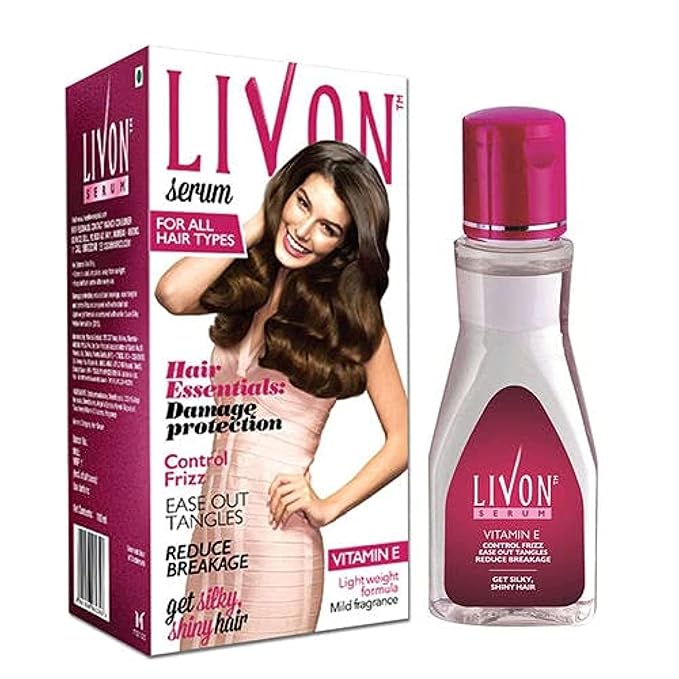 Livon Hair Serum 100ml – Smooth & Shine Serum for Damaged Hair Pack of 2