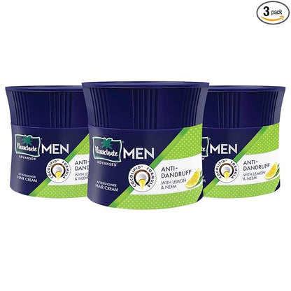 Parachute Advansed Men Hair Cream – Anti-Dandruff Styling Cream Pack of 3
