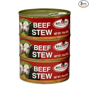 Belmont Tushonka Premium Beef Stew, Ready to Eat Corned Beef Pack of 3