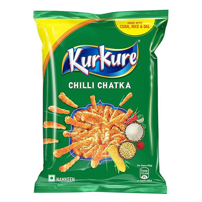 Kurkure Red Chili Chatka | Fiery & Crunchy Masala Corn Snacks,5 PER  ORDER