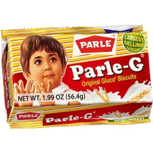 Parle G Gluco Biscuits 56.4g pack of 6– Classic Parle Products Tea Time Cookies