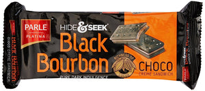 Hide & Seek Black Bourbon Cookies – Chocolate Cream Biscuit Sandwich Pack of 3