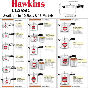 Hawkins 5 Litre Aluminium Pressure Cooker – Multipurpose Cooker
