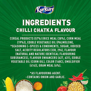 Kurkure Red Chili Chatka | Fiery & Crunchy Masala Corn Snacks,5 PER  ORDER