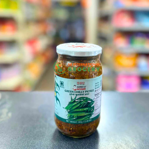 Aama Ko Achar Green Chilly Pickle pack of 3