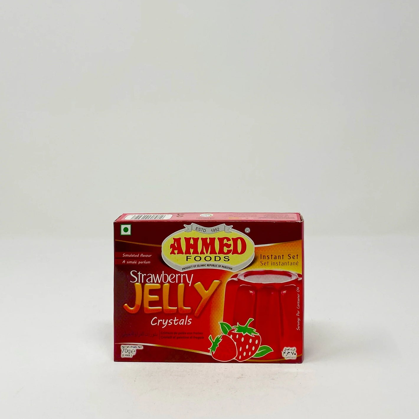 Ahmed Strawberry Jelly Powder – Fruity Dessert Mix Pack of 5