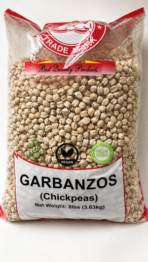 Hathi Brand Garbanzo Beans (Chickpeas/Kabuli Chana) – Premium Quality – Pack of 2