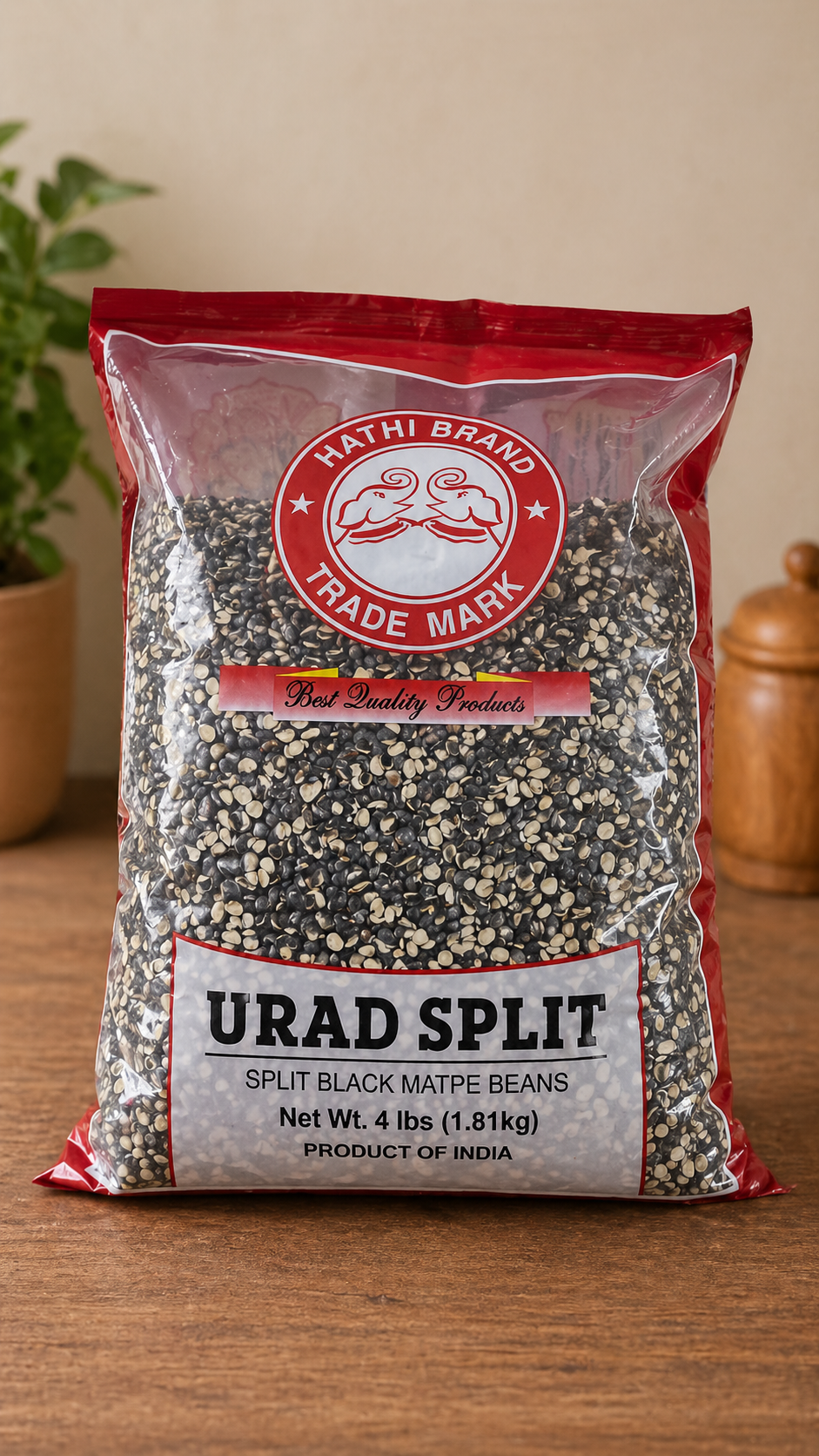 Hathi Urad Split (Black Lentils) Pack of 3