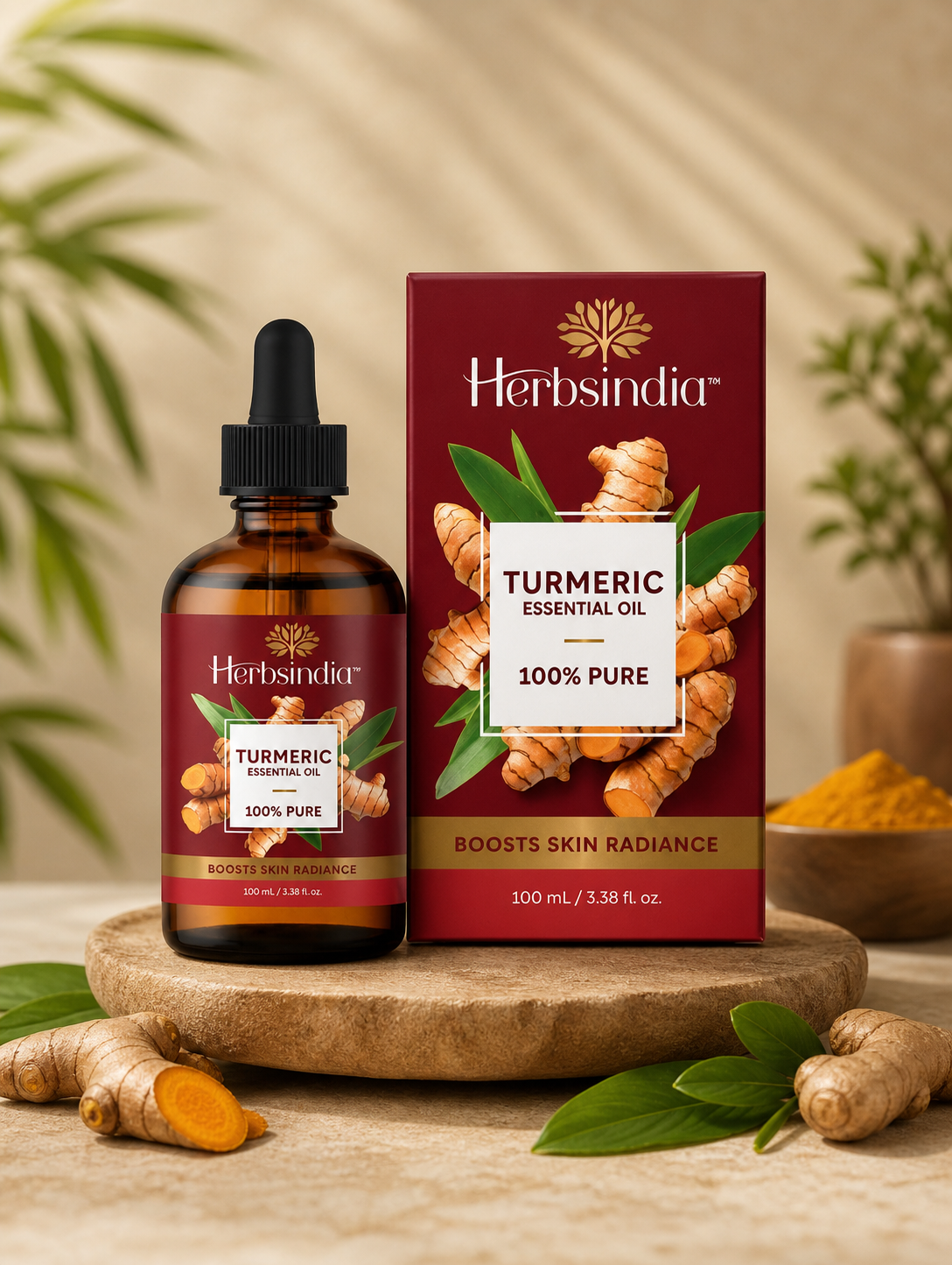 HerbsIndia Turmeric Essential Hair Oil Pack of 2