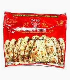Deep Frozen Garlic Naan 12 Pcs FAMILY VALUE PACK