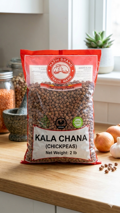 Hathi Brand Kala Chana (Black Chickpeas) – Pack of 3