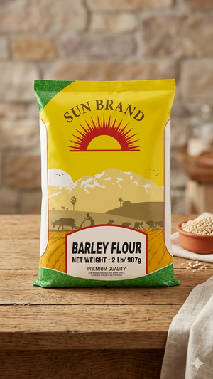 Sun Brand Barley Flour (Jau Atta) Pack of 3