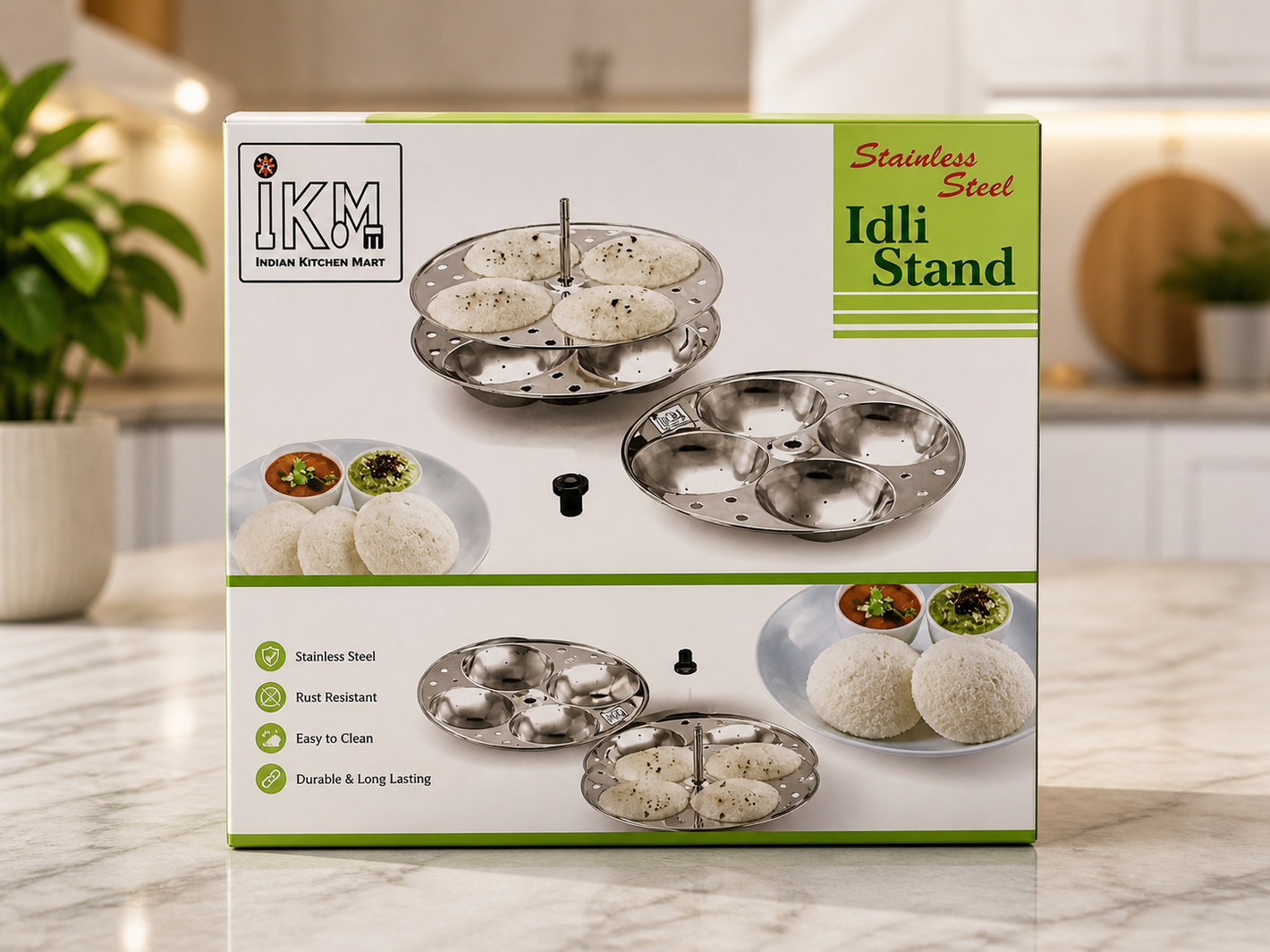 Stainless Steel Idli Stand – High-Quality Multi-Tier Cooker Plate for Soft Idlis