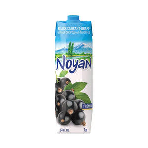 Noyan Black Currant & Grape Juice pack of 4 | Premium All-Natural Fruit Blend