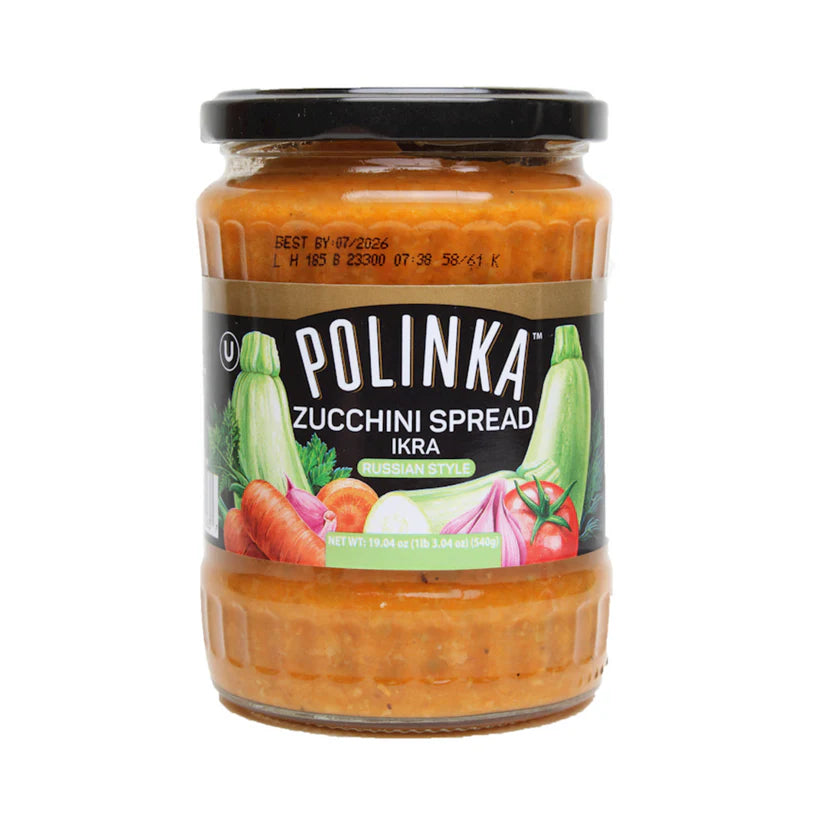 Russian Style Ikra Zucchini & Eggplant Spread pack of 4– Tasty Organic Vegetable Spread