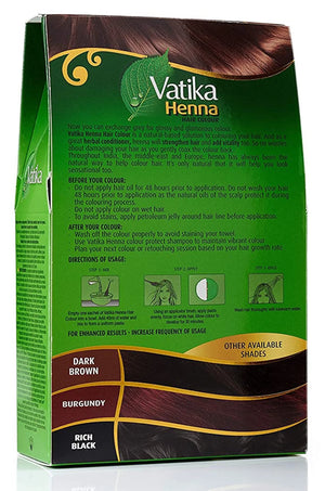 Vatika Heena Natural Brown Hair Color  Gray Coverage (3 Pack)