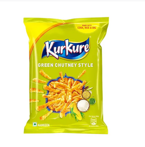Kurkure Green Chutney | Zesty Mint & Spicy Masala Corn Snacks,5 PER  ORDER