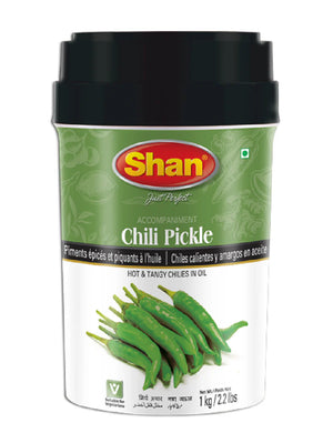 Shan Chili Pickle 1kg pack of 3– Spicy Preserved Hot Peppers Jar Pickle