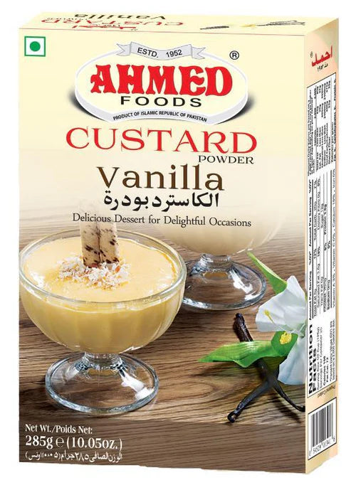Ahmed Vanilla Custard Powder – Creamy Dessert Mix for Sweet Dishes Pack of 4