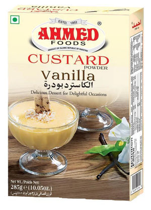 Ahmed Vanilla Custard Powder – Creamy Dessert Mix for Sweet Dishes Pack of 4