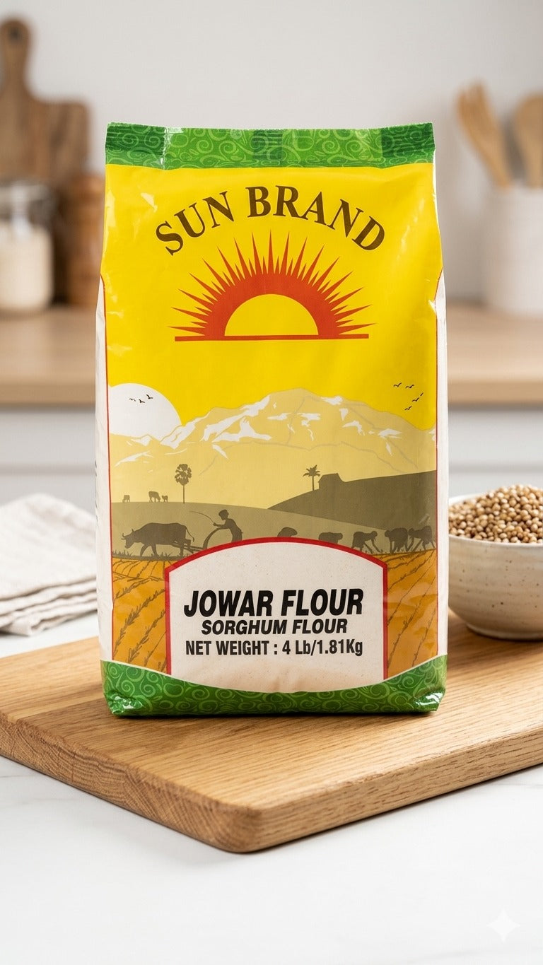 Sun Brand Jowar Flour (Sorghum Flour) Pack of 3