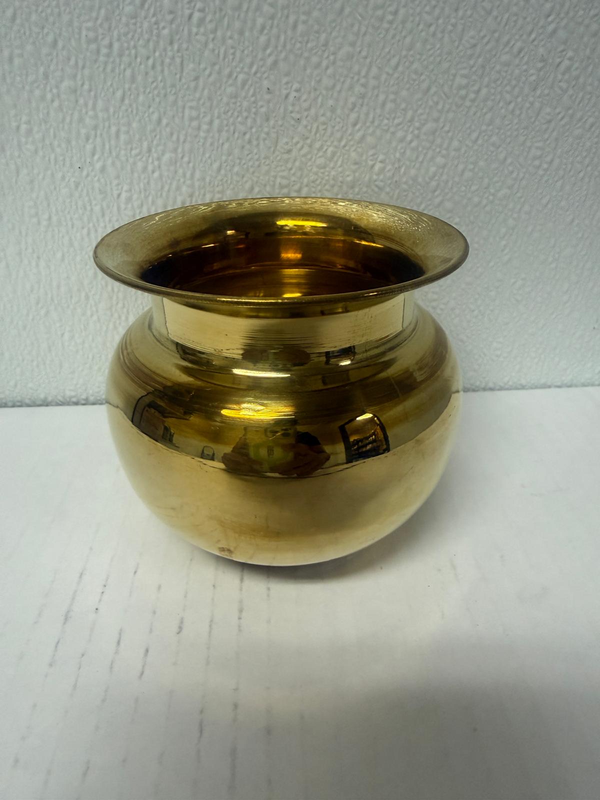 Traditional Pure Copper Kalash Pot Copper Lota for Water, Pooja & Ritual Use