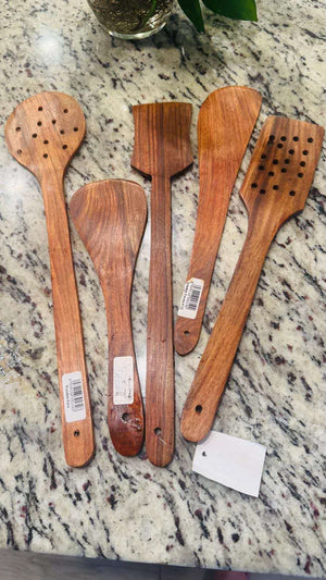 Wooden Spoon Set Eco-Friendly Cooking Utensils for Everyday Kitchen Use