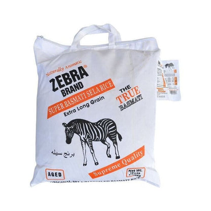 Zebra Brand Super Basmati Sela Rice | Extra Long Parboiled Grain