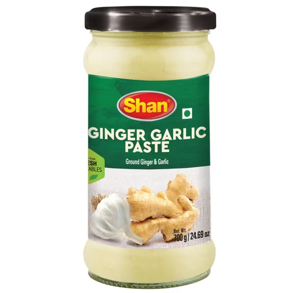 Shan Ginger Garlic Paste 700g | Fresh, Healthy & Ready to Cook pack of 2