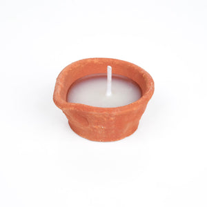 Handmade Clay Diya Candle 12 pcs Traditional Diwali Oil Wax Lamp for Festive Decoration