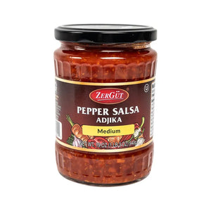 ZerGut Adjika Medium Hot Pepper Salsa pack of 4 – Spicy Red Pepper Condiment