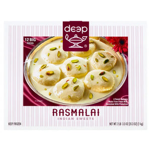 Deep Rasmalai 12 Count pack of 2 – Authentic Indian Mithai Dessert