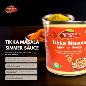 Authentic Tikka Masala Cooking Sauce 14 oz– Creamy Curry Simmer Base