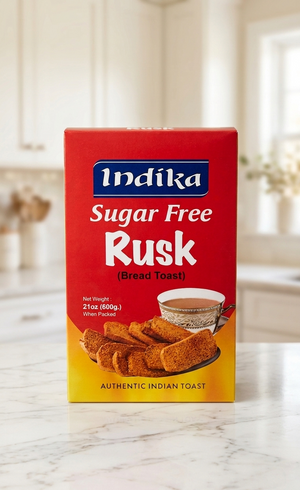 Indika Sugar Free Rusk – High Fiber Tea Time Snack for Weight Management Pack of 3