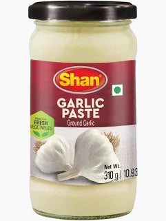 Shan Garlic Paste 310g pack of 2  | Fresh, Minced & Ready to Use