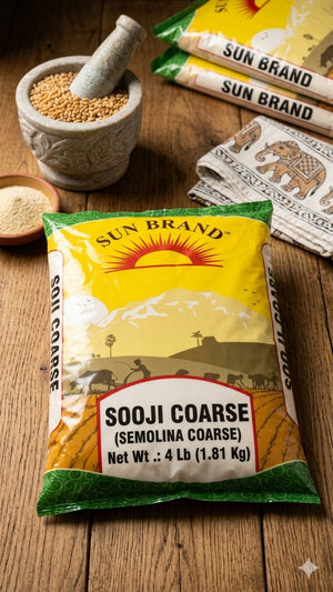 Sun Brand Coarse Sooji (Semolina) Pack of 3